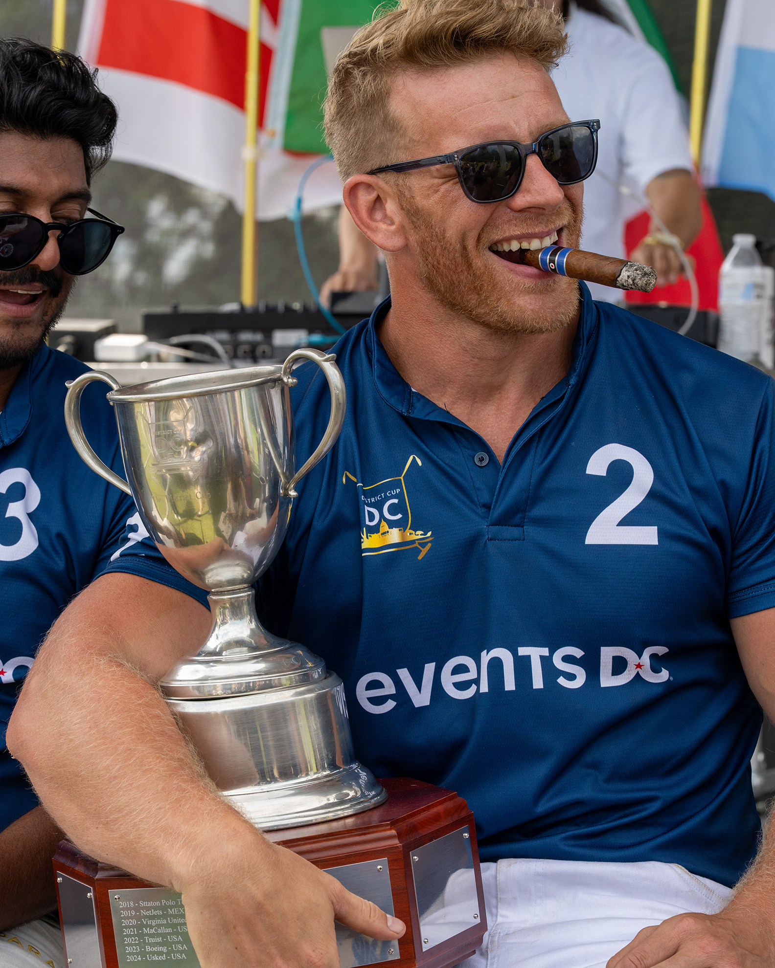 Celbrating The District Cup Polo Match